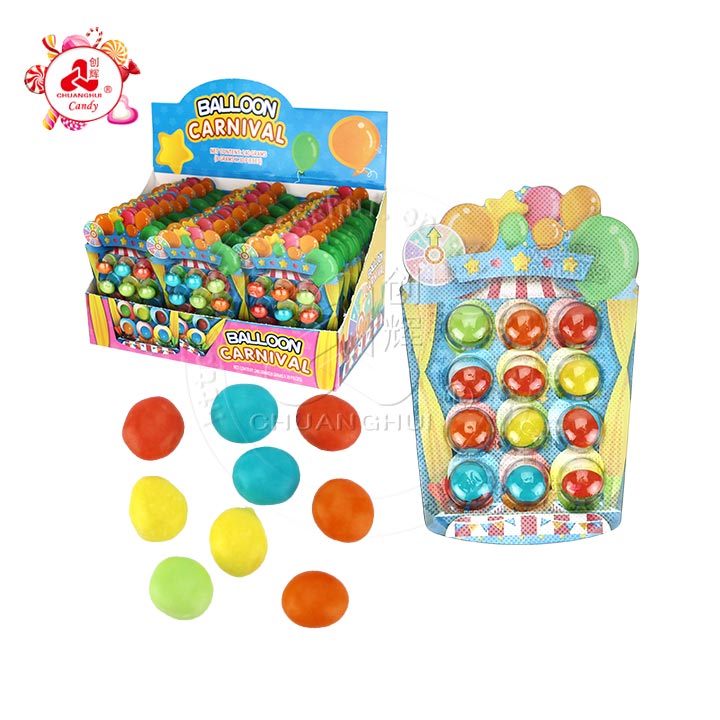 Colorful Balloon carnival candy Crispy Rainbow Chewing Bean candy CH-J731