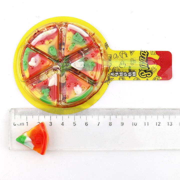 Halal Pizza Fudge Big Pizza Shaped Fruit Flavor Gummy candy CH-J732