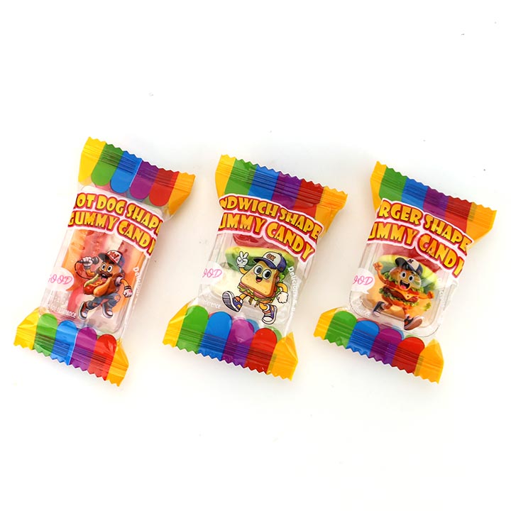 Mixing Western Style Party fast food Fudge Hot dogs, sandwiches, burger shapes Fruit Flavor Gummy candy CH-J734