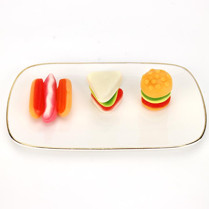 Mixing Western Style Party fast food Fudge Hot dogs, sandwiches, burger shapes Fruit Flavor Gummy candy CH-J734