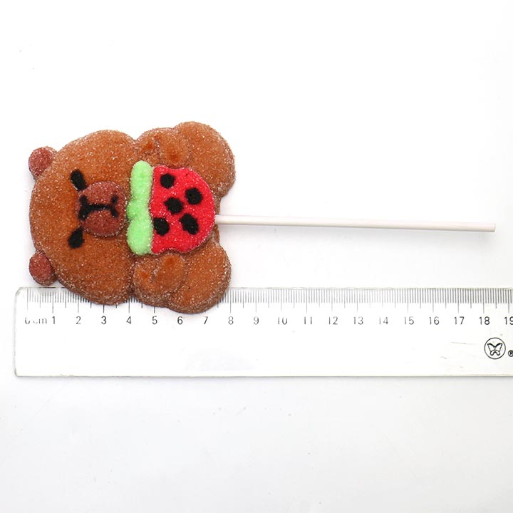 40g Big Capybara shaped marshmallow lollipop candy CH-M220