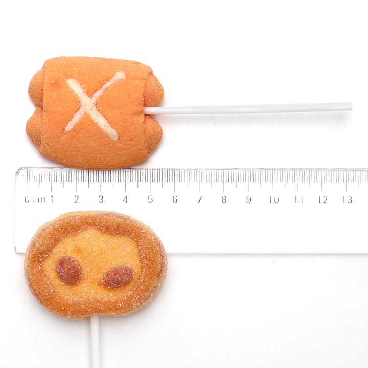 Cartoon 12g Breakfast shape marshmallow lollipop CH-M224