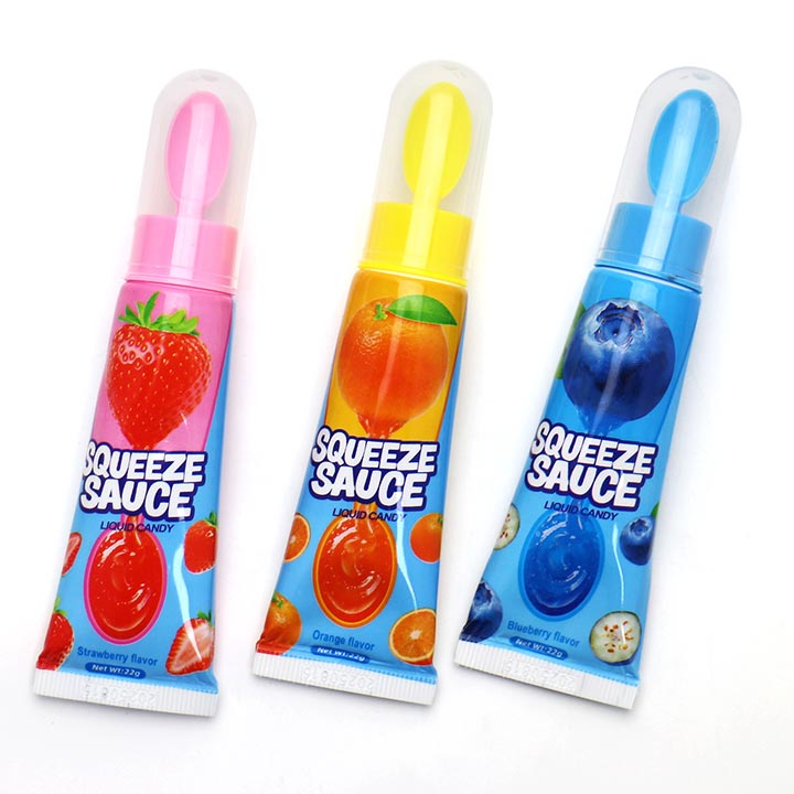 Squeeze Sauce Jam with spoon Toothpaste tube Jelly Jam Liquid Candy CH-N771