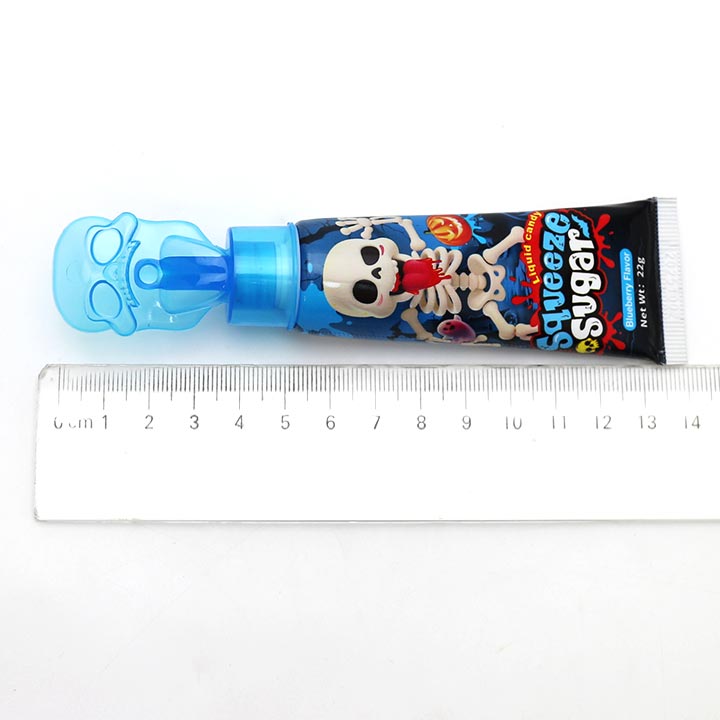 Halloween Candy Skull Toothpaste Syrup Jam Squeeze Sugar Sauce Liquid Candy CH-N772