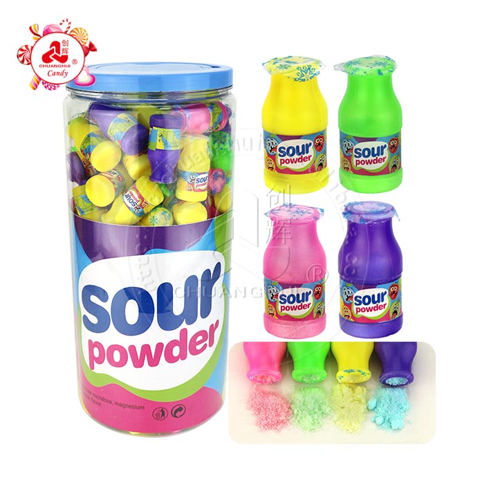 Mini Size 4g Mixed Fruit Flavor Sour Powder Bottel Candy CH-N773
