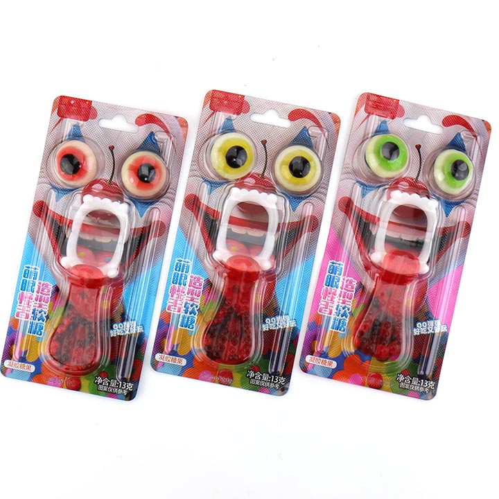 Funny Joker Gummies Eyeball and Tongue Shapes Jelly Gummy Candy with Devil's Teeth Toy CH-T1428