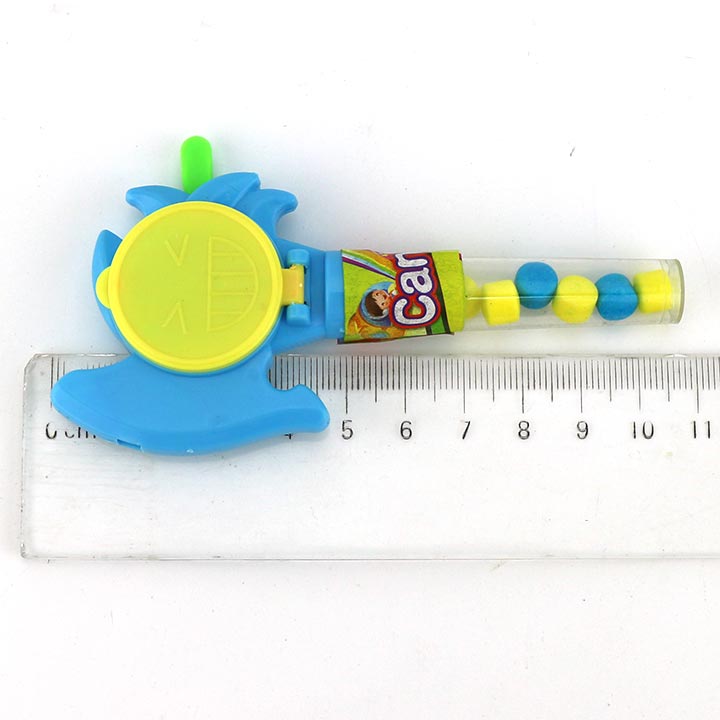 Cartoon Shooting Flying Saucer Whistle Axe Shaped Catapult Toy Candy CH-T1431