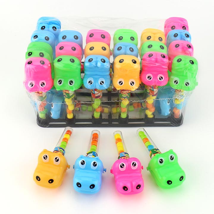 Cartoon Sliding crocodile head shape handcart toy candy CH-T1432