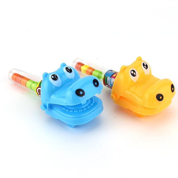 Cartoon Sliding crocodile head shape handcart toy candy CH-T1432