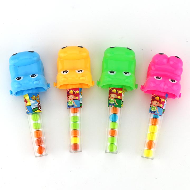 Cartoon Sliding crocodile head shape handcart toy candy CH-T1432