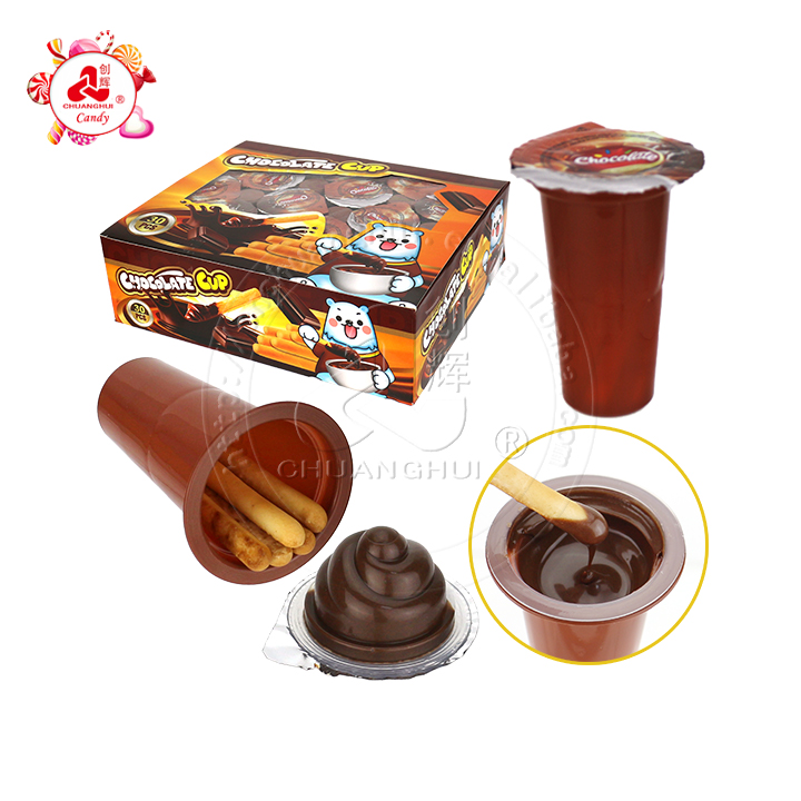 2 in 1 Choco Finger Biscuit Stick dip chocolate jam cup CH-BC169