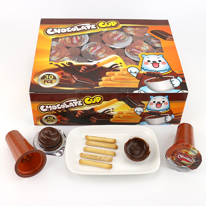 2 in 1 Choco Finger Biscuit Stick dip chocolate jam cup CH-BC169