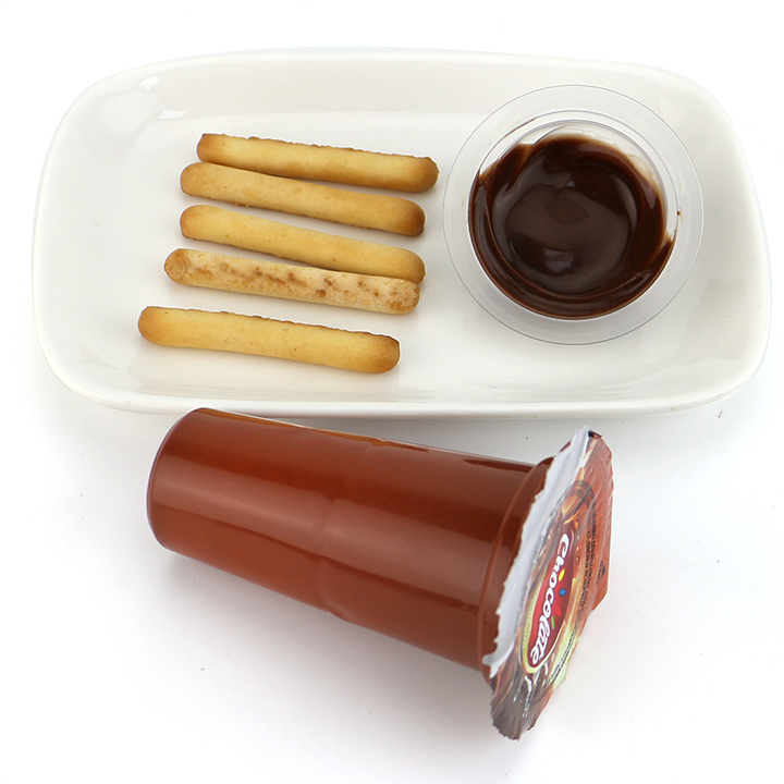 2 in 1 Choco Finger Biscuit Stick dip chocolate jam cup CH-BC169
