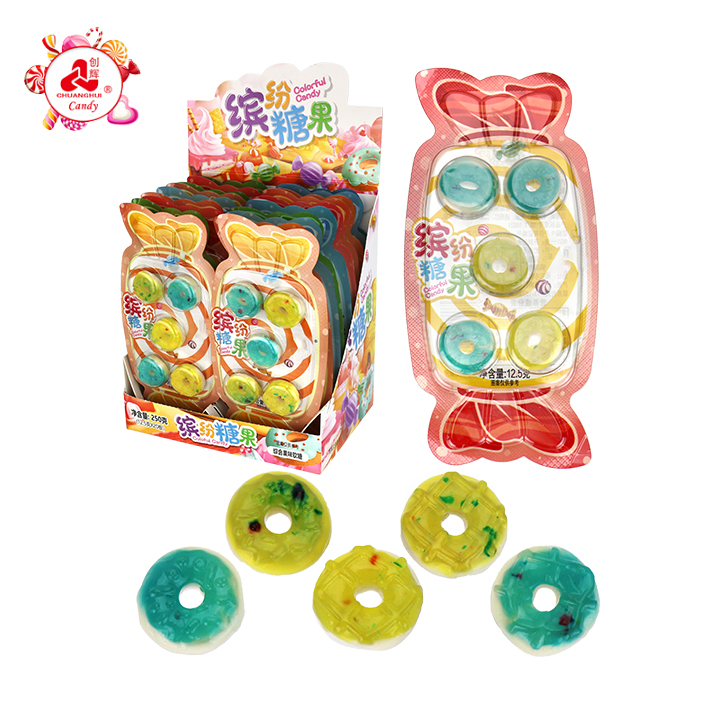 Cartoon Doughnut Candy Mini donut shaped jelly gummy candy CH-J747
