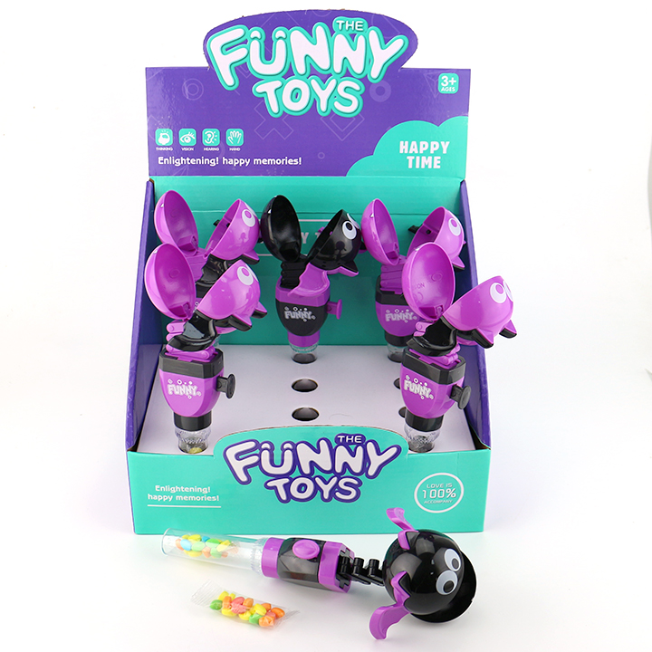 Halloween candy toy Cartoon Bat shape telescopic spring bite toy candy CH-TB251