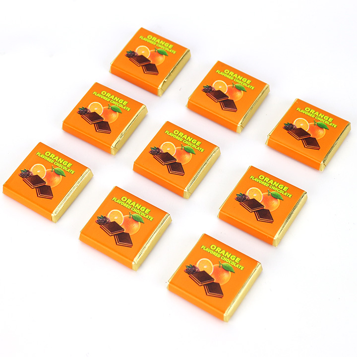 High quality Thin block Dubai chocolate with orange flavor jam filling CH-BC170-2