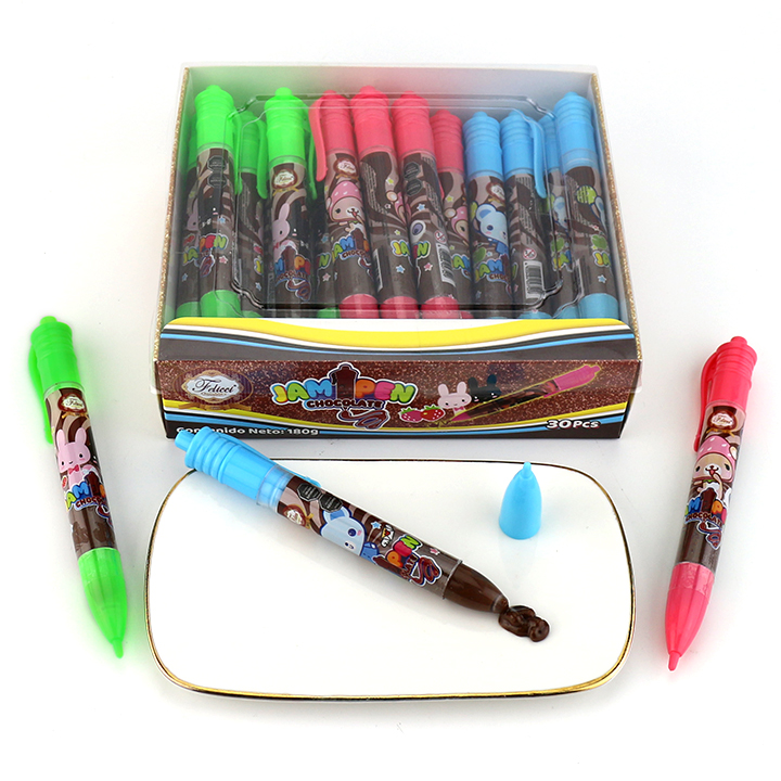 Choco Pen Shaped Squeeze Toy with Chocolate Jam Liquid Candy CH-BC171