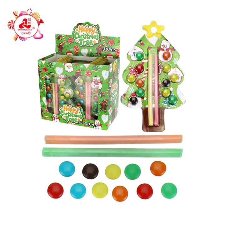 Happy Christmas Tree Colorful Chocolate Beans and CC Stick Candy CH-BC172