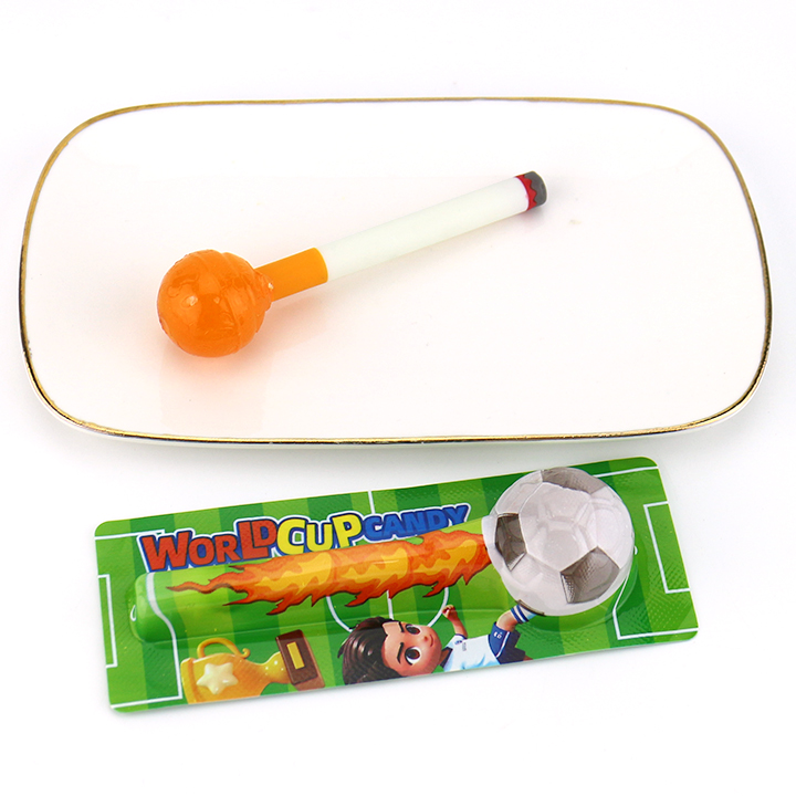 2026 World Cup Football shaped hard lollipop smoke candy toy CH-BP154