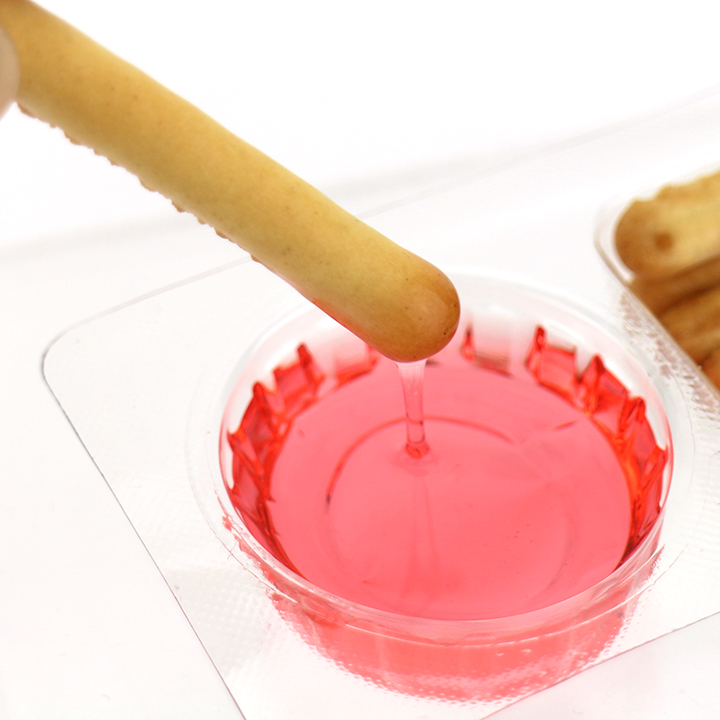 Dip sauce cookies delicious finger biscuit with fruit jam liquid candy CH-D152