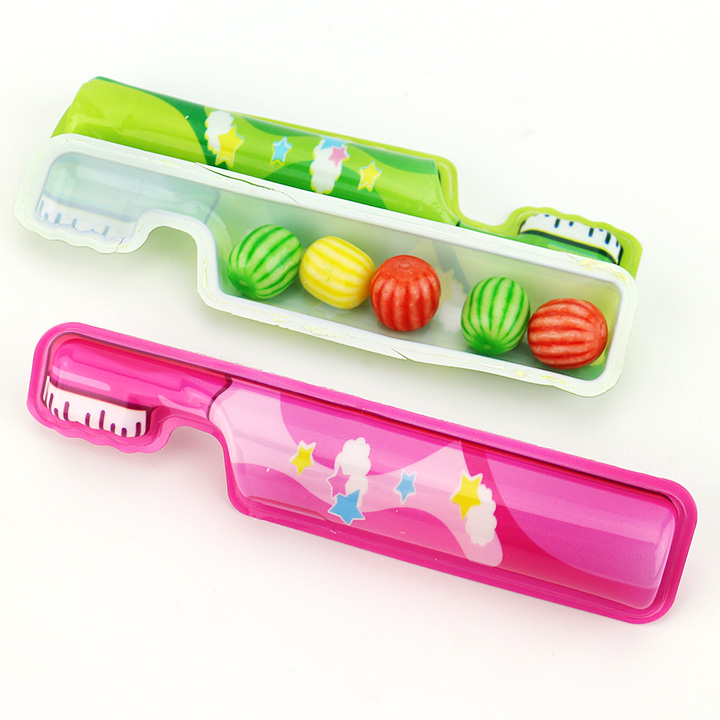 Colorful Toothbrush watermelon bubble gum balls CH-E360