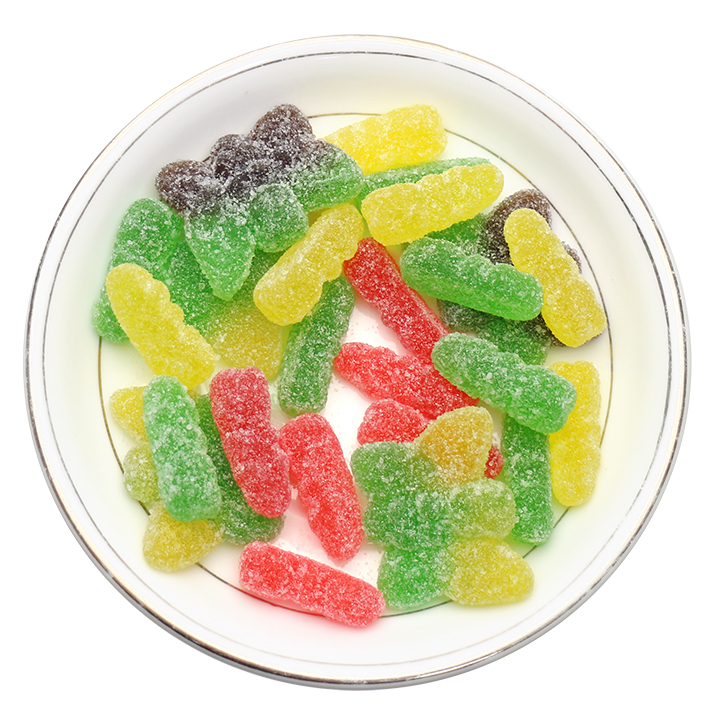 100g 2 in 1 Halal Butterfly Worm Gummy Insect Chewing Soft Candy CH-J701