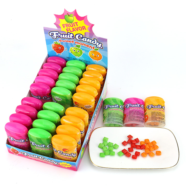 Colorful Mini Fruit Cube Chewing Bubble Gum Candy CH-N777