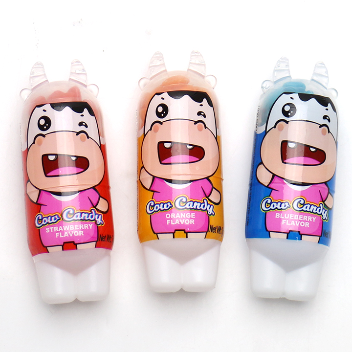 Cartoon Cow Packaging Candy Mini Fruit-Flavored Cube Chewing Bubble Gum Candy CH-N780