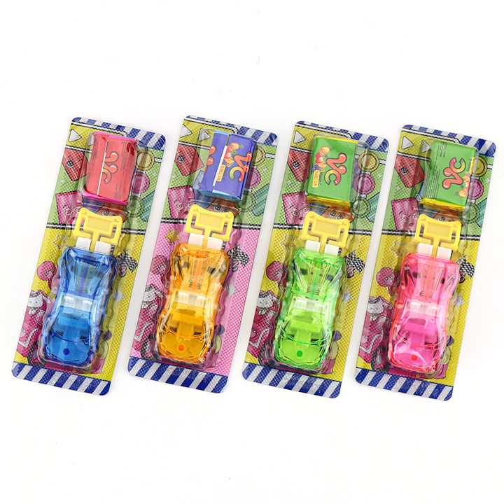 Ejection Toy Car Catapult Toy with bubble gum and tattoo sticker CH-T1437