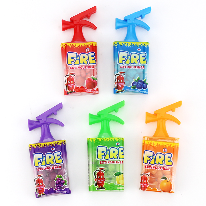 Mini Fire Extinguisher bottle packaging Mini Cube Chewing Bubble Gum Candy CH-T1440