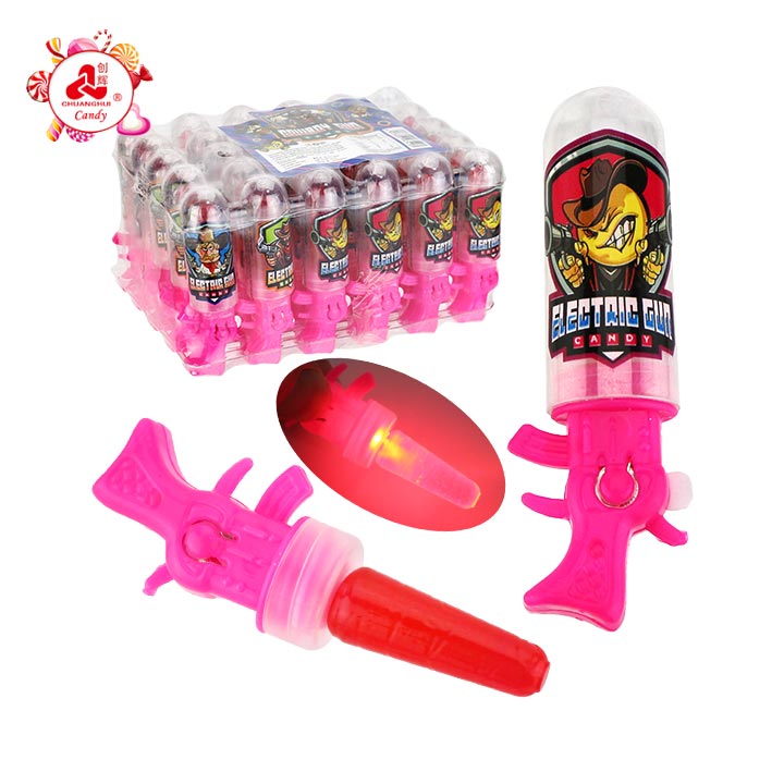 Mini Light up Gun Shaped Lollipop Toy Candy CH-T1442