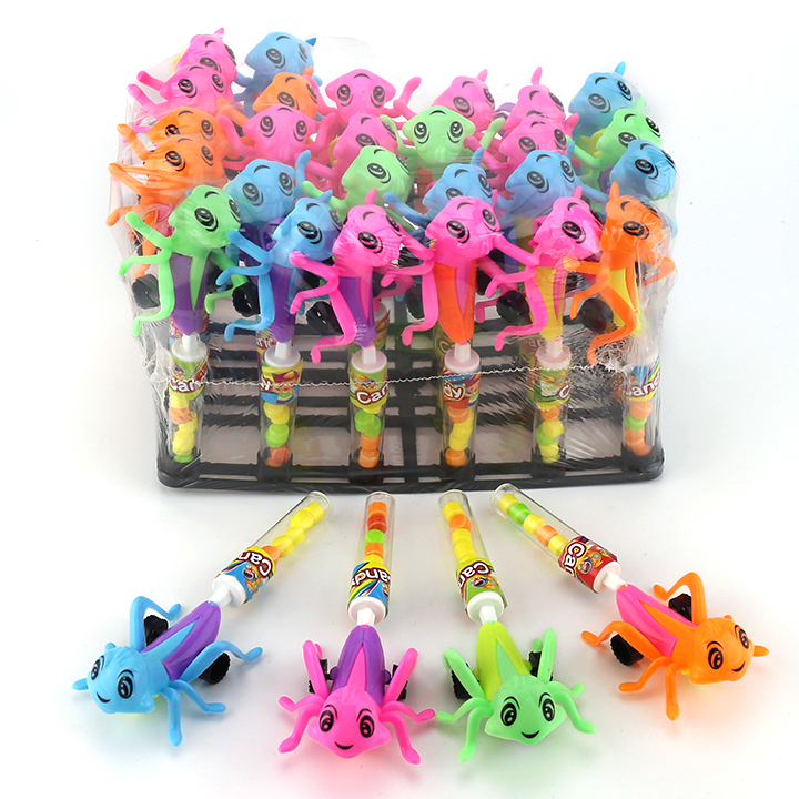 Cartoon locust insect jumping toy candy CH-T1446