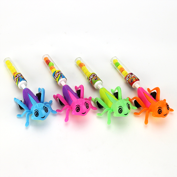 Cartoon locust insect jumping toy candy CH-T1446