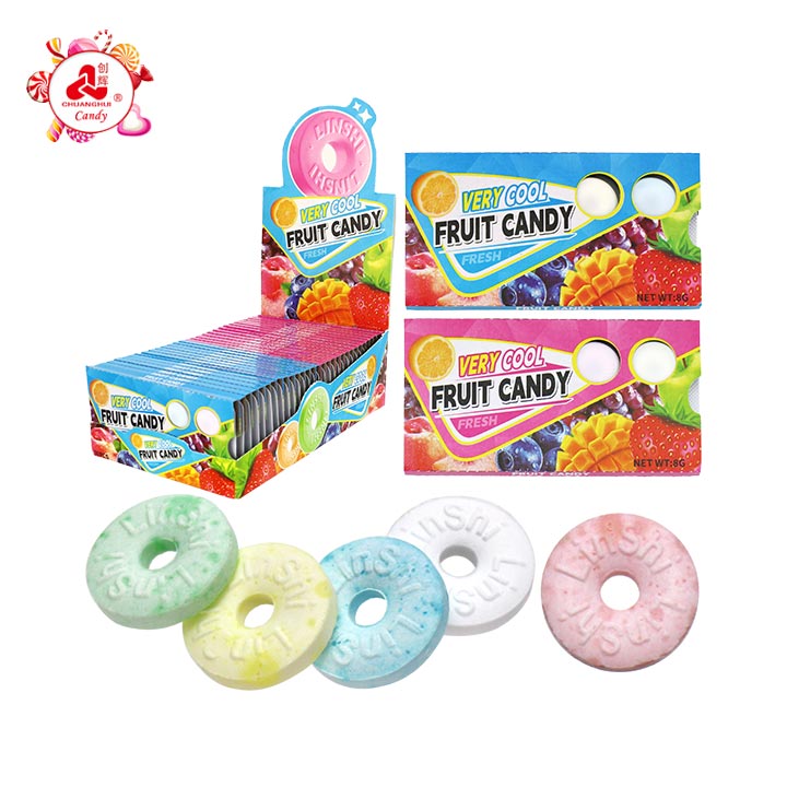 Very cool fruit mint candy Circle pressed tablet candy CH-Z294