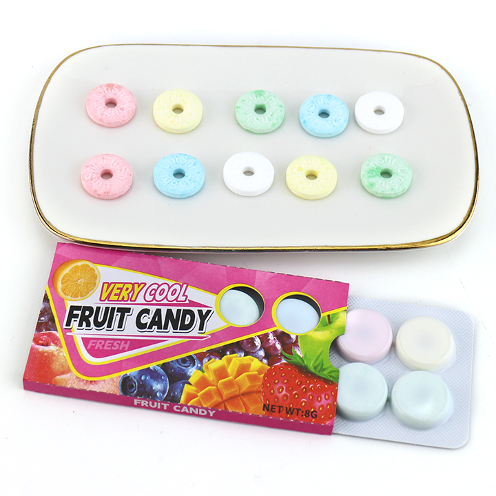 Very cool fruit mint candy Circle pressed tablet candy CH-Z294