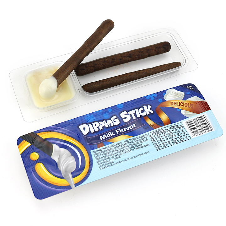 Finger Biscuits Dipping Sitck with chocolate, milk, strawberry cream CH-BC174