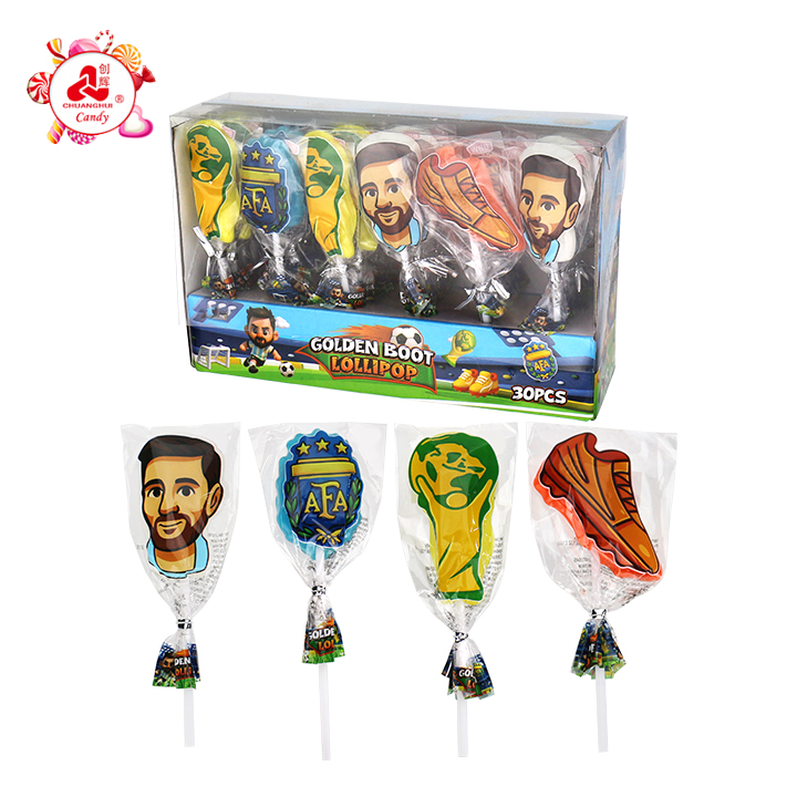 2026 Golden Boot Award, football world cup, team emblem hard lollipop candy CH-BP156