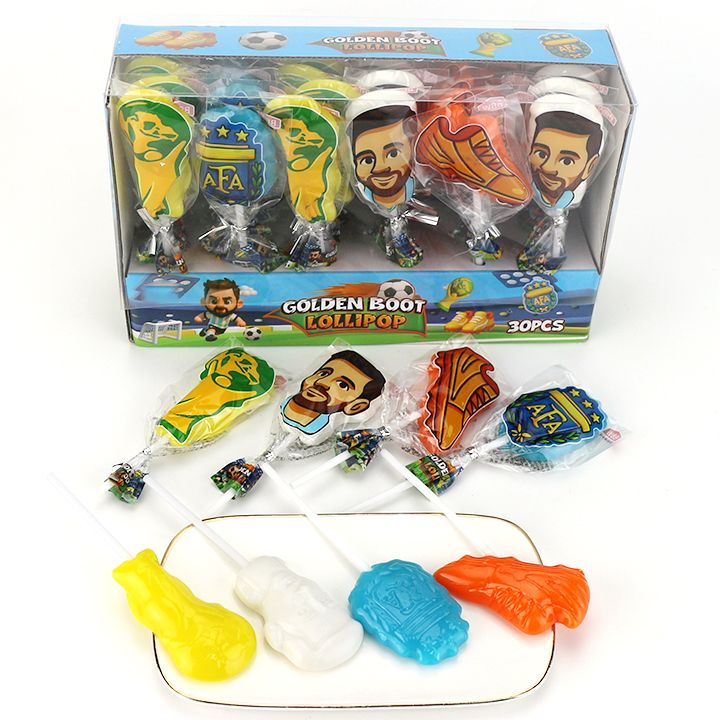 2026 Golden Boot Award, football world cup, team emblem hard lollipop candy CH-BP156