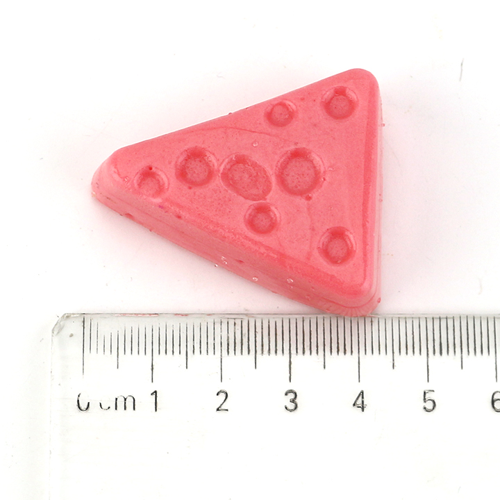 3D watermelon shaped triangle gummy candy with jam filling CH-J758