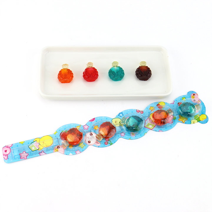 5-in-1 XO wine bottle shaped string lollipop jelly gummy candy CH-J763