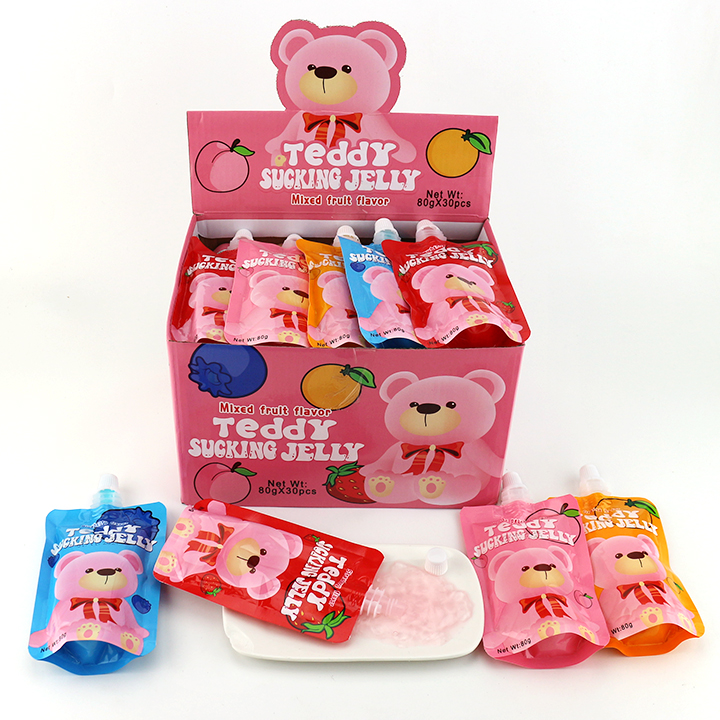Instant bag Suck Jelly Jam Mixed Fruit Flavored Little Bear Sucking Jelly Drink CH-K321