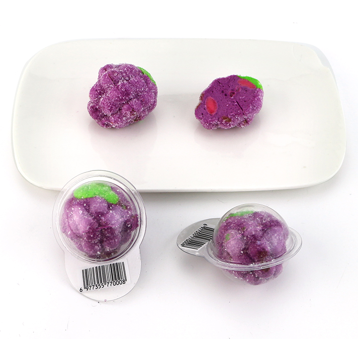 3D grape shaped marshmallow candy with jam filling CH-M241