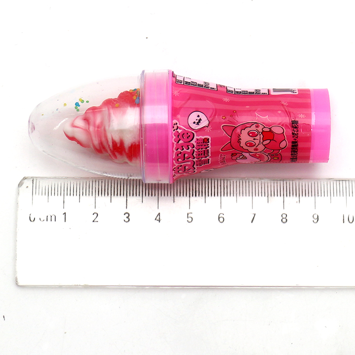 Cartoon ice cream cone pacifier hard lollipop with mini candy CH-N781