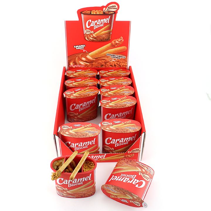 Choco & Cream Dip biscuit Sticks Chocolate Finger Biscuits with Cream Jam and Crushed Cocoa Biscuit CH-BC177