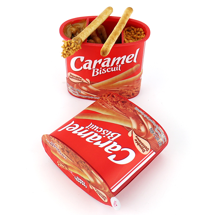 Choco & Cream Dip biscuit Sticks Chocolate Finger Biscuits with Cream Jam and Crushed Cocoa Biscuit CH-BC177