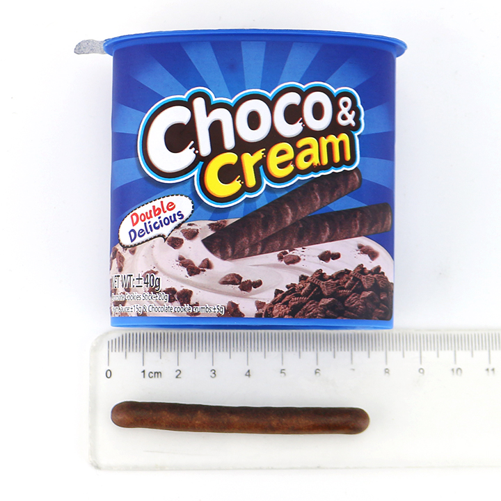 Choco & Cream Dip biscuit Sticks Chocolate Finger Biscuits with Cream Jam and Crushed Cocoa Biscuit CH-BC177