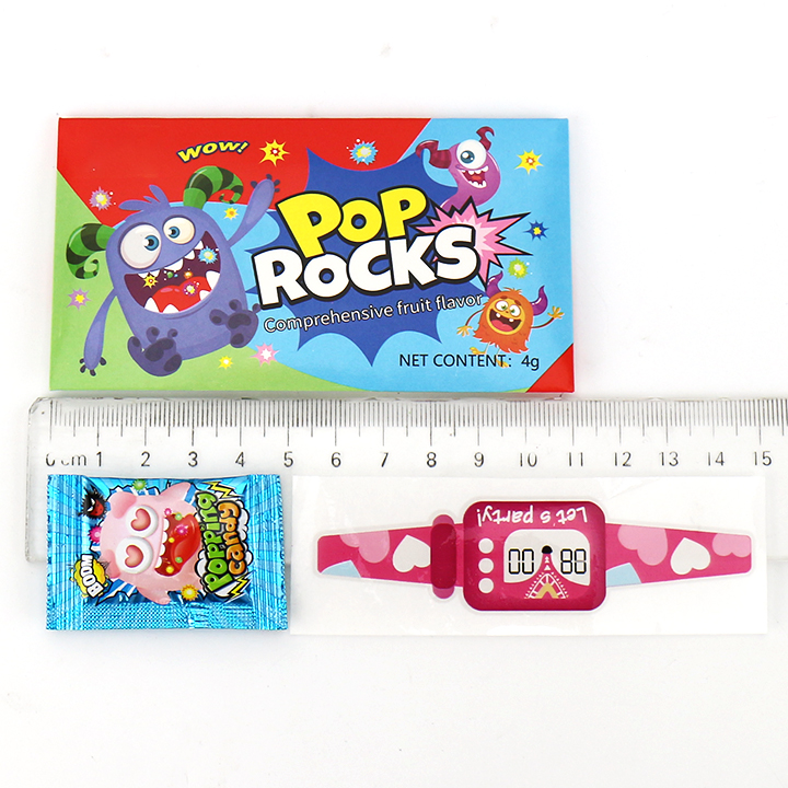 4 in 1 Wallet Popping candy pop rocks candy with watch tattoo sticker CH-B395