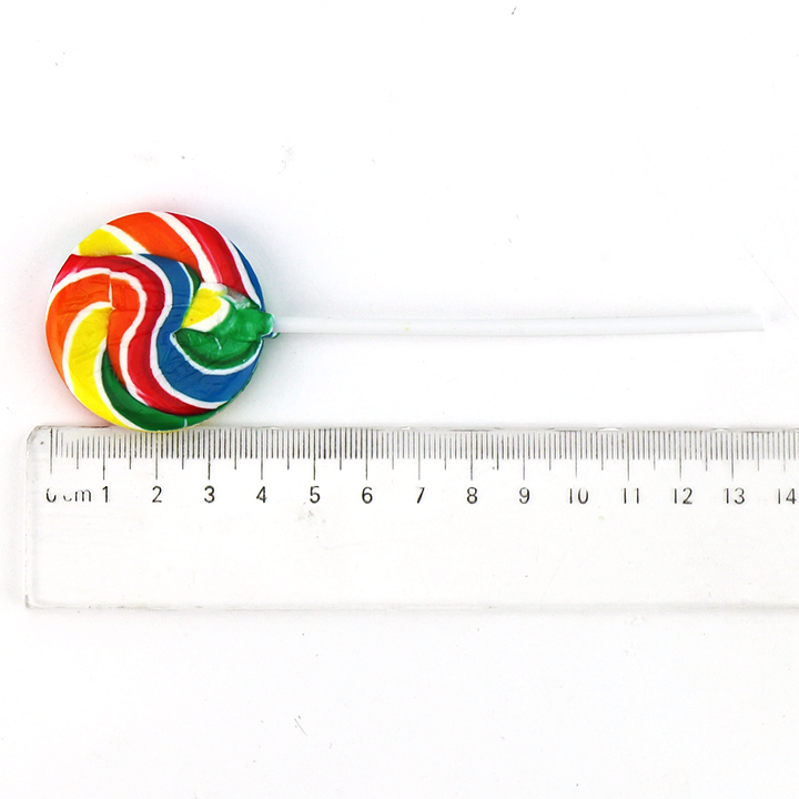 15g Rainbow vortex Round Flat Shaped Handmade Hard Lollipop CH-BP157