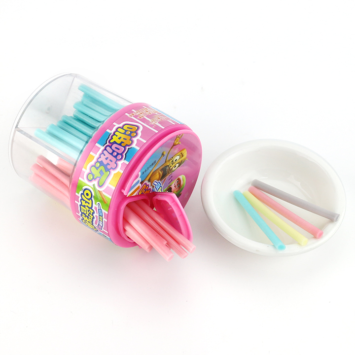 HALAL 4 colors Sweet CC Stick Straw Powder Candy CH-C128