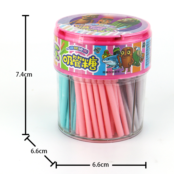 HALAL 4 colors Sweet CC Stick Straw Powder Candy CH-C128